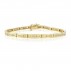 18ct Gold Channel Set Diamond Line Bracelet - 1.00ct