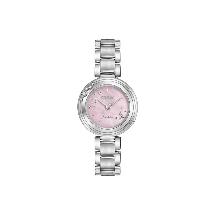 Citizen Ladies Carina Stainless Steel Eco-Drive Watch - EM0460-5