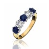 18ct Gold Sapphire & Diamond Eternity Ring - S 1.45 D 0.75