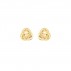 9ct Gold 8mm Knot Earrings - Macintyres of Edinburgh