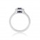 Platinum Sapphire & Diamond Engagement Ring - Macintyres of Edinburgh