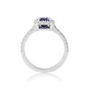 Platinum Sapphire & Diamond Engagement Ring - Macintyres of Edinburgh