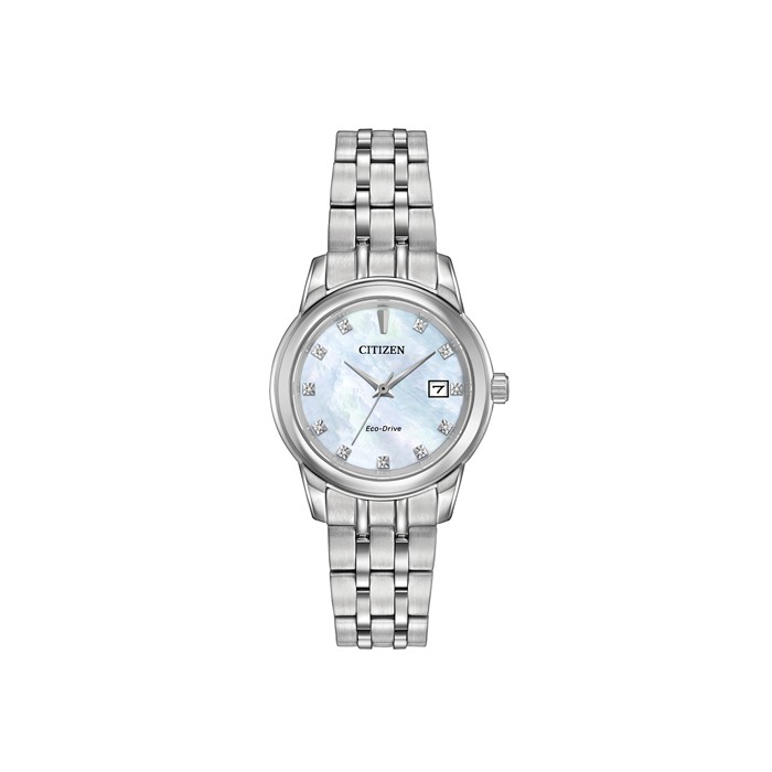 Citizen Ladies Diamond Set Stainless Steel Eco-Drive Watch - EW2 -  Macintyres of Edinburgh