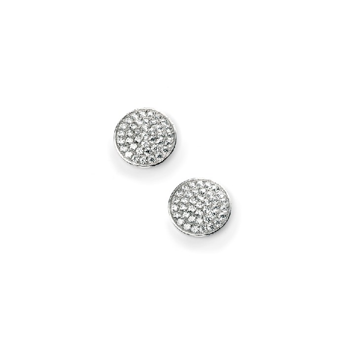Round Stud Earrings Silver Factory Sale, UP TO 67% OFF | www 