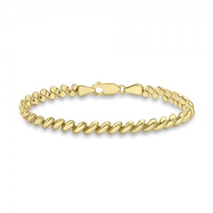 9ct Yellow Gold San Marco Link Bracelet