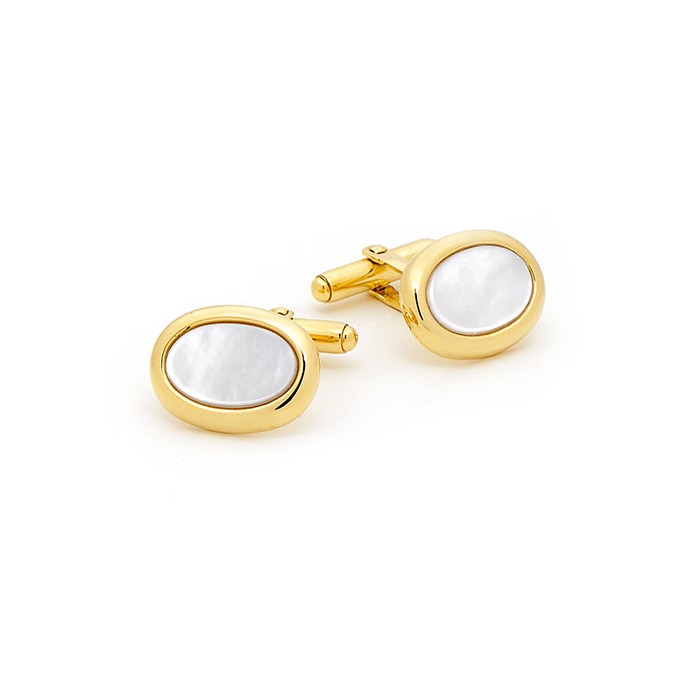 9ct Gold Mother of Pearl Cufflinks