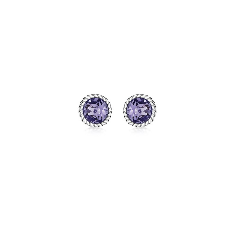 Swarovski purple earrings 2025