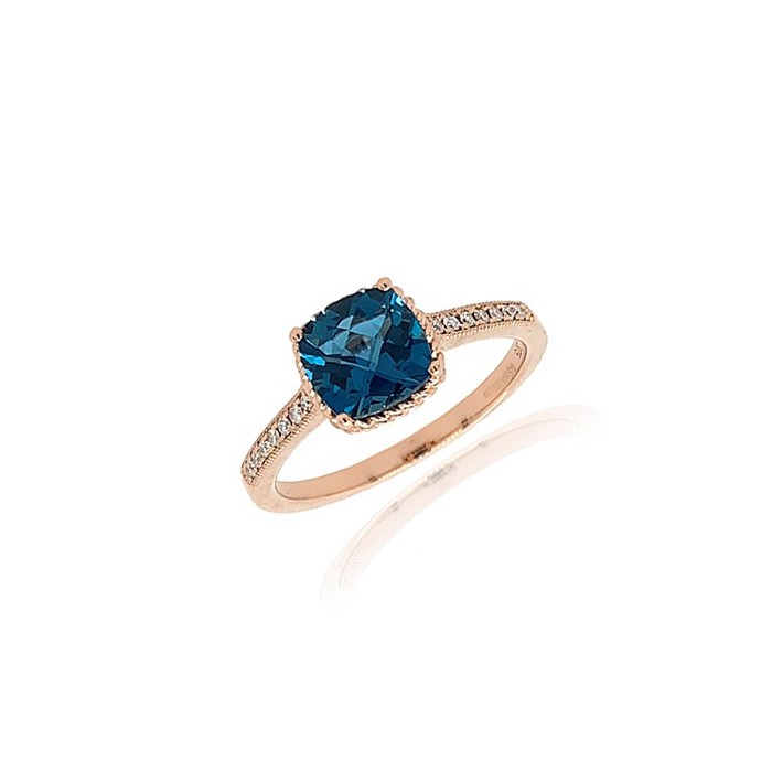 Rose Gold And Blue Topaz Rings Best Sale | bellvalefarms.com