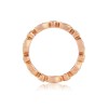 18ct Rose Gold Pretty Diamond Wedding Band - Macintyres of Edinburgh