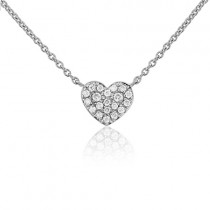 Diamond Heart Necklace - 40% OFF High Street Price 