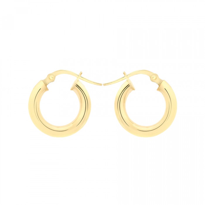 9ct Yellow Gold 18mm Polished Creole Earrings