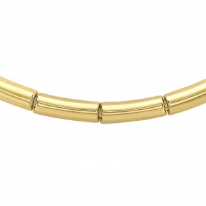9ct Yellow Gold 19 Inch Flat Bar Necklet