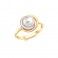Multi-colour Gold 8mm Pearl Ring