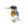 Sterling Silver Large Kingfisher By Saturno- A-12882-L