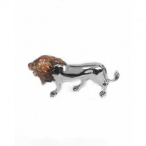 Sterling Silver Small Lion By Saturno - A-12895-S
