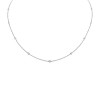 0.33ct Diamond Station Necklace White Gold | Save 40%