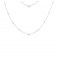 0.33ct Diamond Station Necklace White Gold | Save 40%