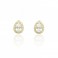 9ct Gold Cubic Zirconia Halo Earrings | Macintyres of Edinburgh