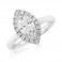 Marquise Cut Engagement Ring in Platinum - 1.00ct