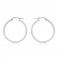 9ct White Gold 30mm Creole Style Hoop Earrings [£95.40] - Macintyres