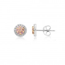 Natural Pink Diamond Stud Earrings - Macintyres of Edinburgh
