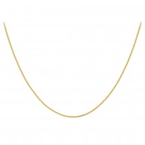18ct Yellow Gold Diamond Cut Curb Chain 41cm/16"