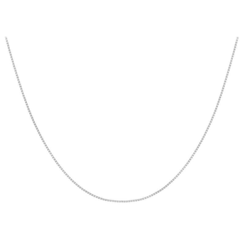 18ct White Gold 41cm/16 inch Venitian box chain for pendant 18ct White Gold 41cm/16 inch Venitian box chain for pendant