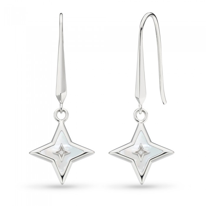 Kit Heath Astoria Mother of Pearl CZ Star Drop Earrings 50415MPC