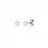 4 - 4.5mm Cultured Pearl Stud Earrings in 18ct White Gold