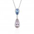 Morganite, Aquamarine & Diamond Necklace - Macintyres of Edinburgh