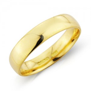 18ct Gold 5mm Deluxe Court Wedding Band - sizes P to Z