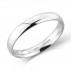 Ladies 18ct White Gold 3mm Court Wedding Band [Save 40% OFF High Street Prices]