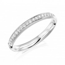 Fine Platinum Diamond Set Luxury Wedding Band [Save up to 40% off high street prices]