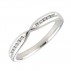 White Gold Crossover Diamond Set Wedding Ring [Save 40% off high street prices]