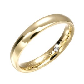 Hidden Diamond Wedding Band in Gold Macintyres of Edinburgh