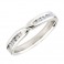 18ct White Gold Diamond Set Shaped Wedding Band [Save up to 40% off high street prices]