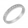 Platinum Half Diamond Set Vintage Style Wedding Ring G/VS2 [Save up to 40% off high street prices]