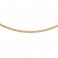 18ct Yellow Gold Diamond Cut Curb Chain 41cm/16"