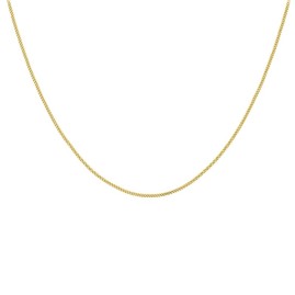18ct Yellow Gold Diamond Cut Adjustable Chain 41cm/16" - 46cm/18"