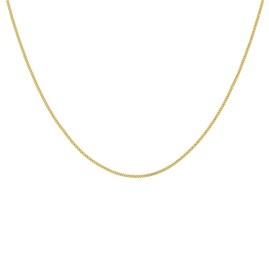 18ct Gold Curb Chain - 18"