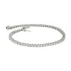 18ct White Gold Diamond Line Bracelet - 4.38cts