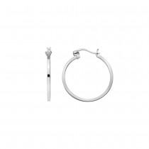 Hot Diamonds Silver Hoop Earrings DE625 [Save 25% off RRP]