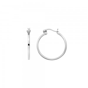 Hot Diamonds Silver Hoop Earrings - DE625