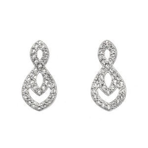 Hot Diamonds Harmony White Topaz Earrings - DE609