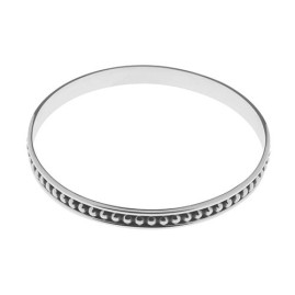 Tianguis Jackson Oxidised Silver Bangle - BT2211
