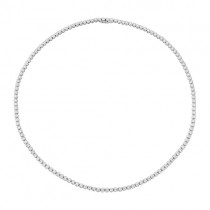 4.90 Carat Diamond Tennis Necklace White Gold - Macintyres of Edinburgh