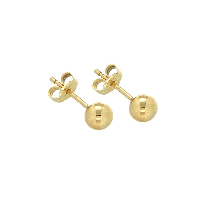 9ct Yellow Gold 7mm Ball Stud Earrings