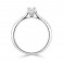 Oval Solitaire with Diamond Shoulders in Platinum - Macintyres of Edinburgh