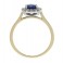 Gold & Platinum Sapphire Cluster Ring - Macintyres of Edinburgh