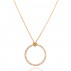Diamond Circle Necklace 18ct Gold - Macintyres of Edinburgh